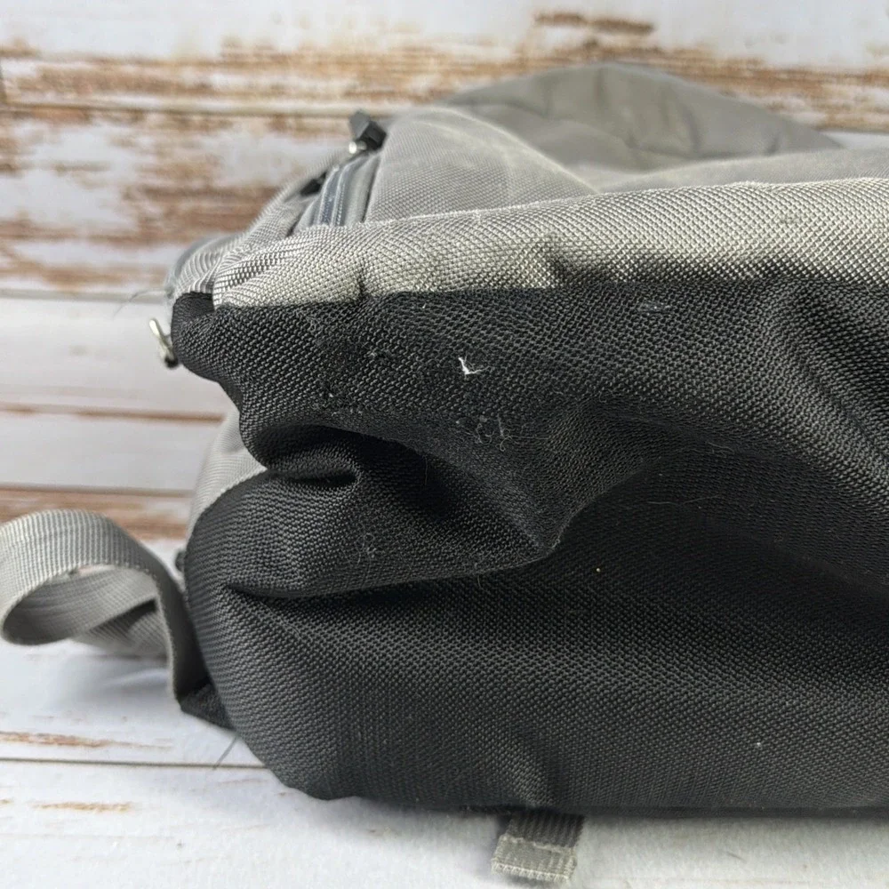 eBags TLS Workstation Travel Laptop Backpack Gray Commuter Bag Carry On Pockets